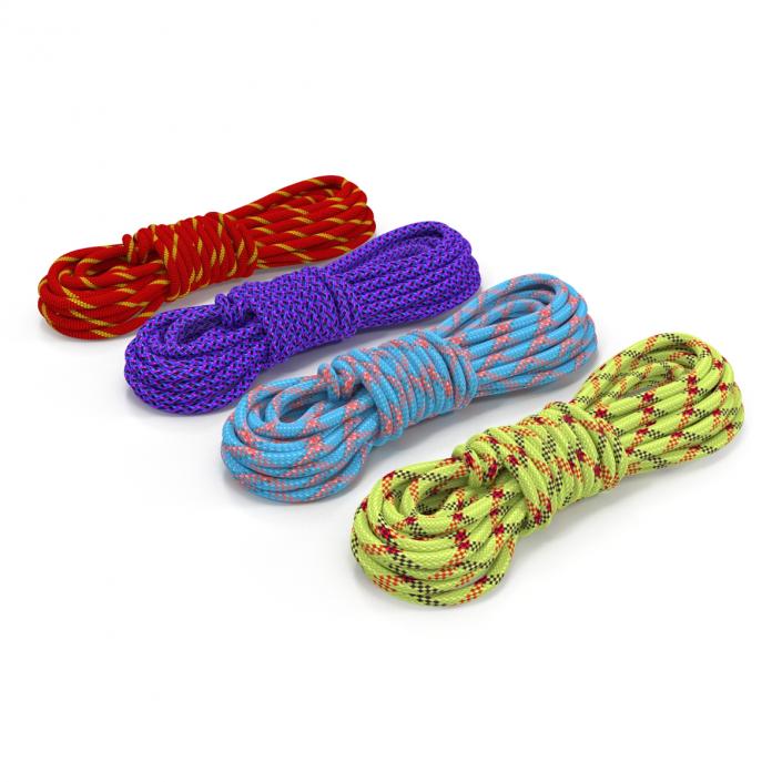 3D Rock Climbing Ropes Set model