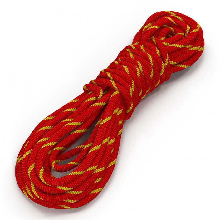 Rock Climbing Rope Red 3D