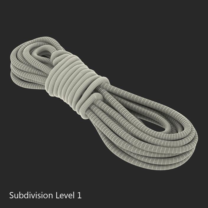 Rock Climbing Rope Red 3D