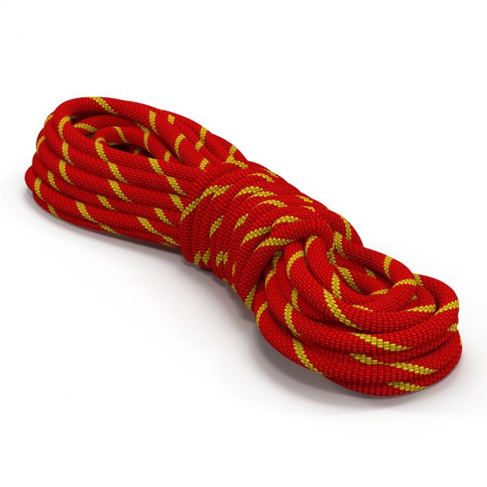 Rock Climbing Rope Red 3D