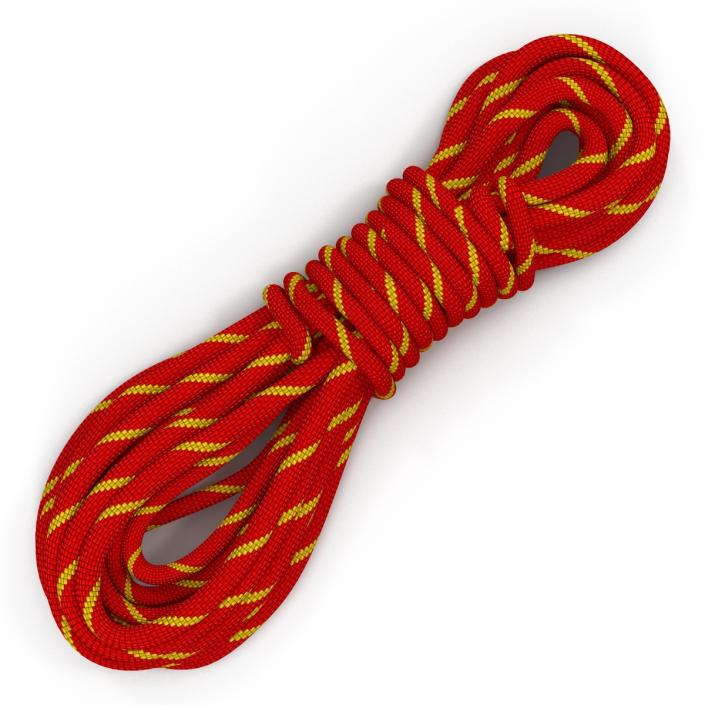 Rock Climbing Rope Red 3D