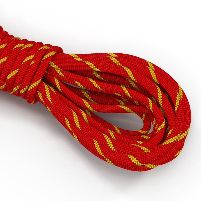 Rock Climbing Rope Red 3D