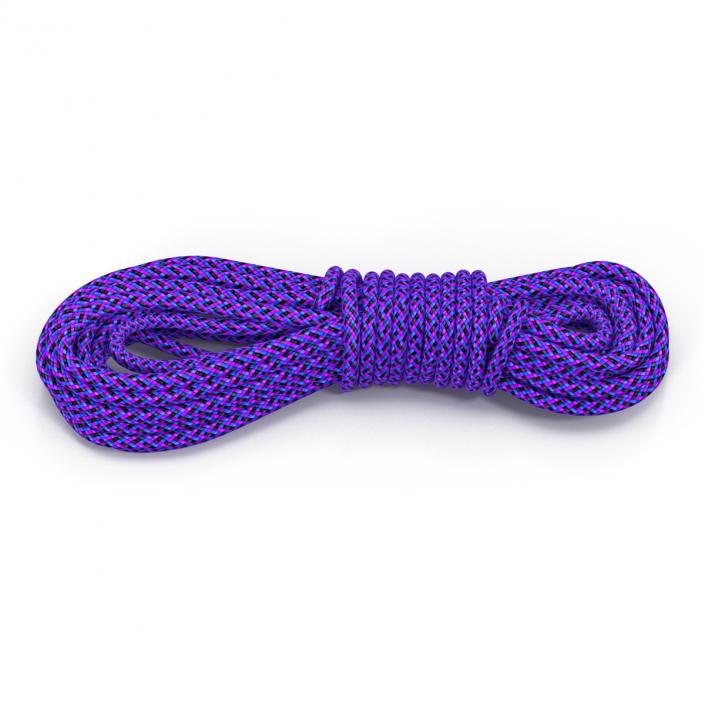 3D model Rock Climbing Rope Purple