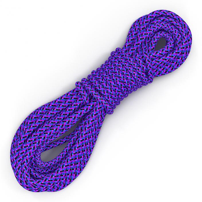 3D model Rock Climbing Rope Purple