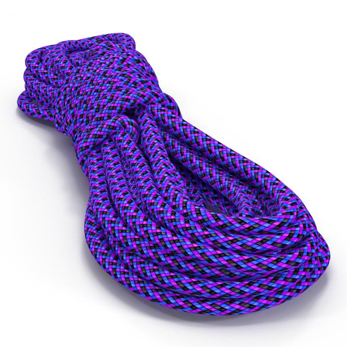 3D model Rock Climbing Rope Purple