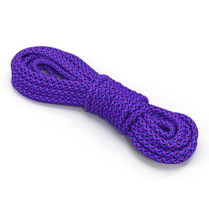 3D model Rock Climbing Rope Purple