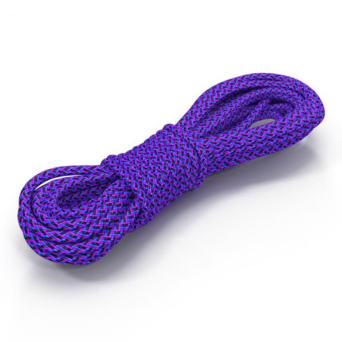 3D model Rock Climbing Rope Purple