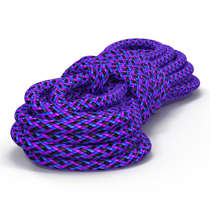 3D model Rock Climbing Rope Purple