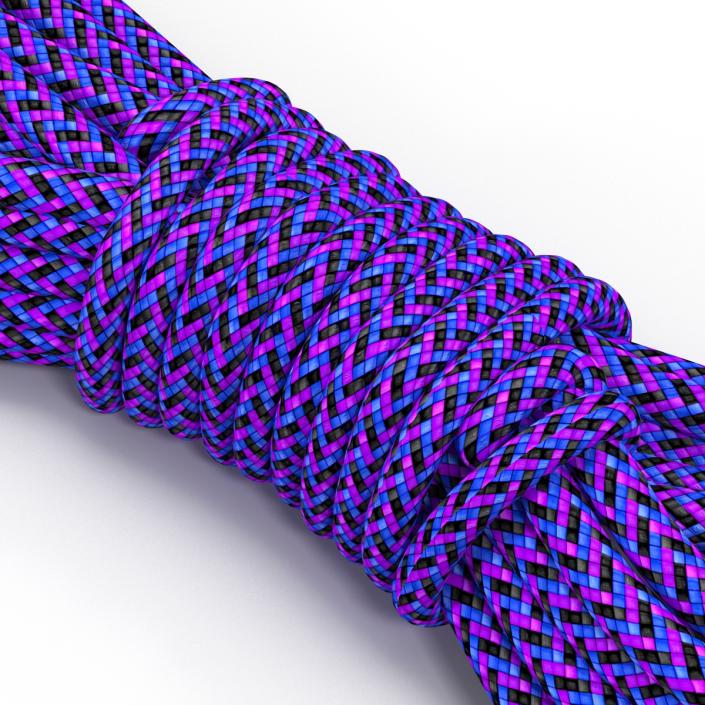 3D model Rock Climbing Rope Purple