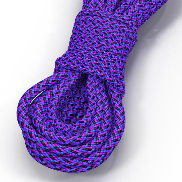 3D model Rock Climbing Rope Purple