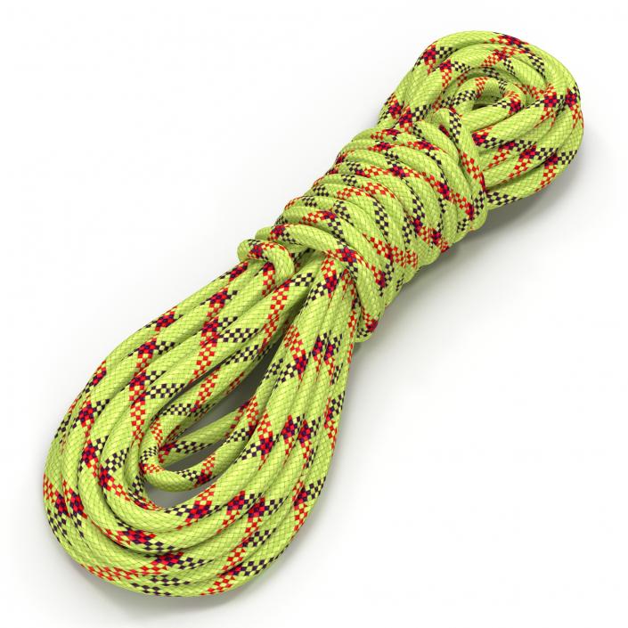 Rock Climbing Rope Green 3D model