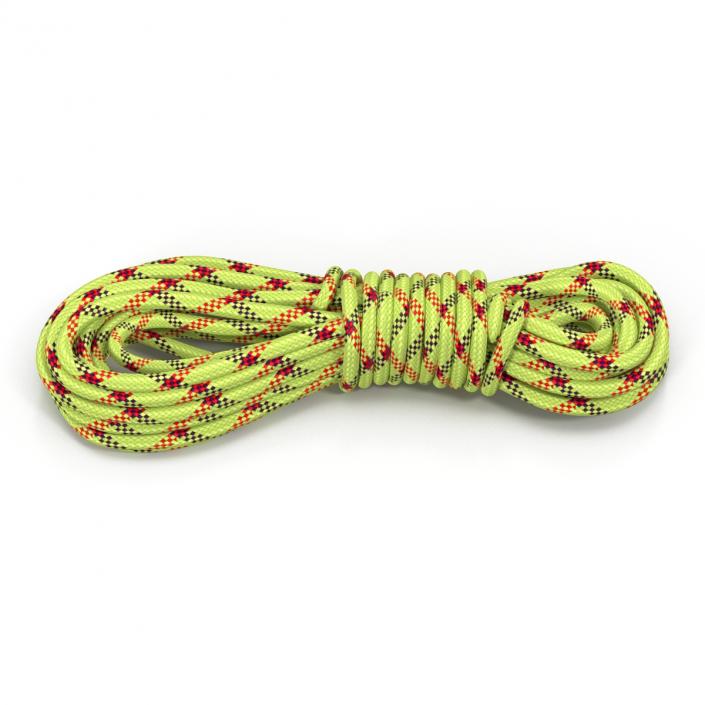 Rock Climbing Rope Green 3D model