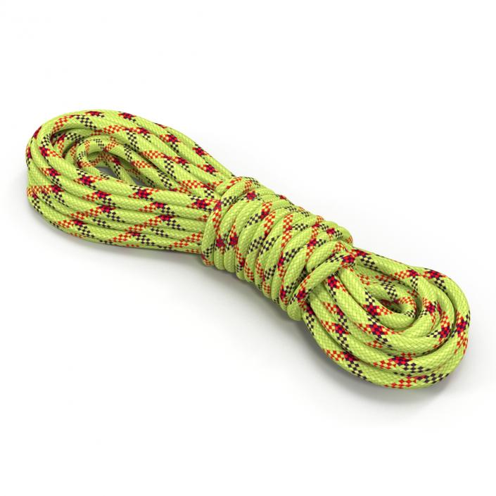 Rock Climbing Rope Green 3D model