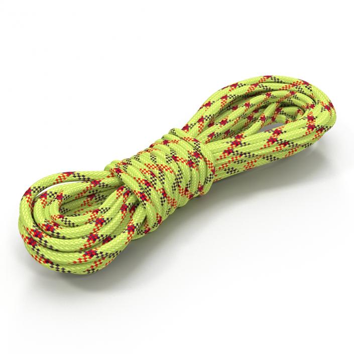 Rock Climbing Rope Green 3D model