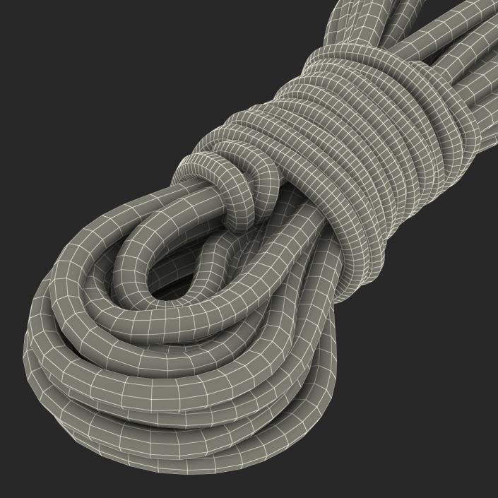 Rock Climbing Rope Green 3D model