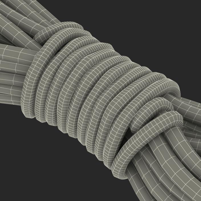 Rock Climbing Rope Green 3D model