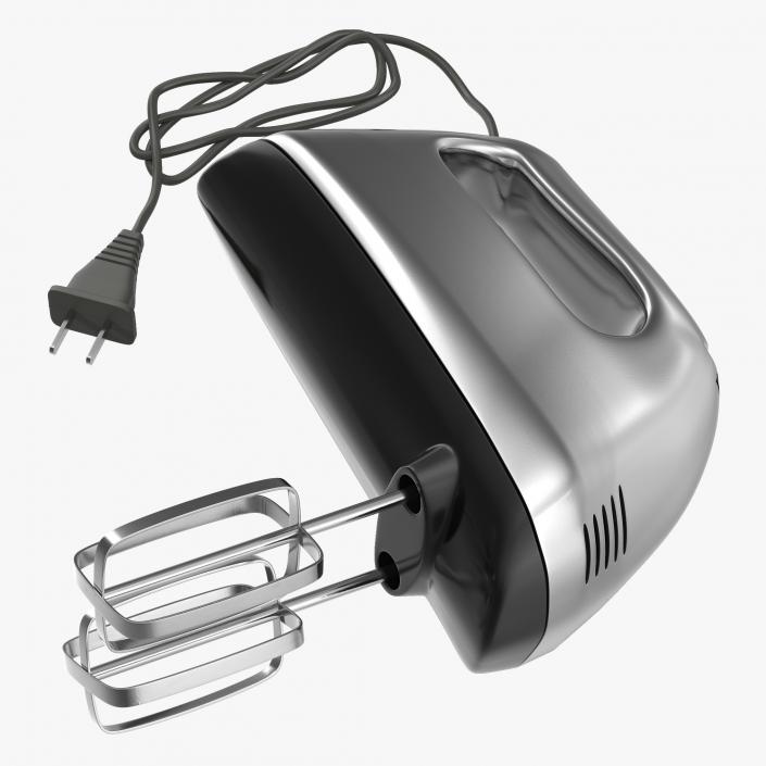 Hand Mixer Chrome 3D