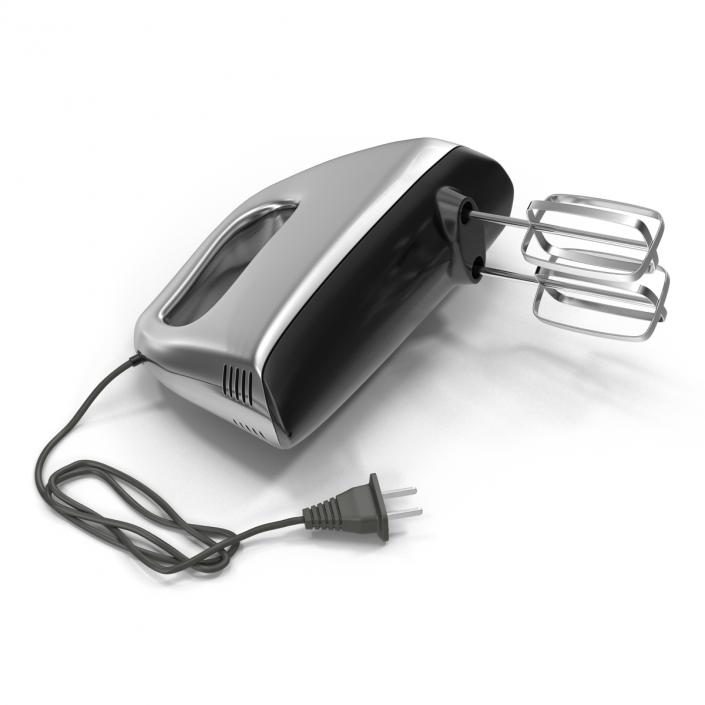 Hand Mixer Chrome 3D