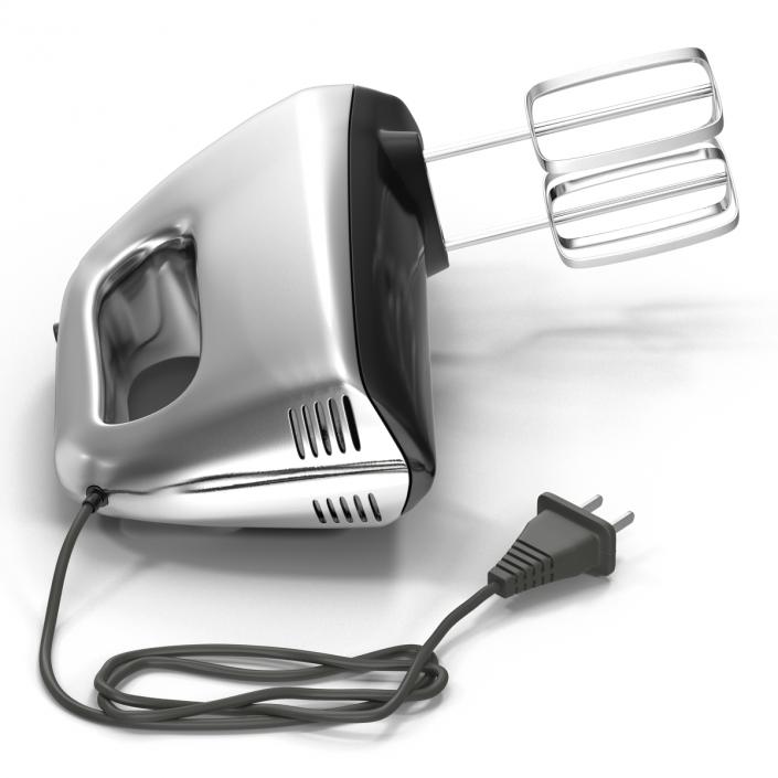 Hand Mixer Chrome 3D