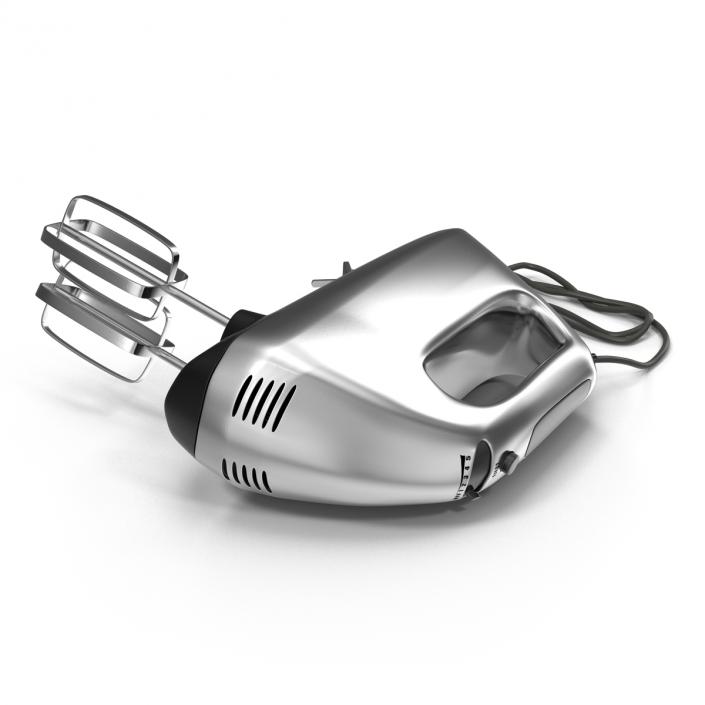 Hand Mixer Chrome 3D