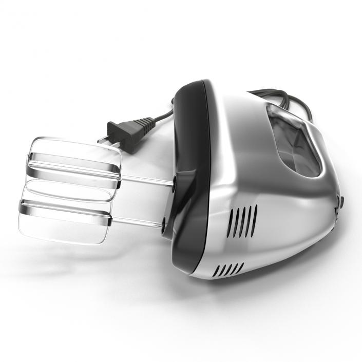 Hand Mixer Chrome 3D