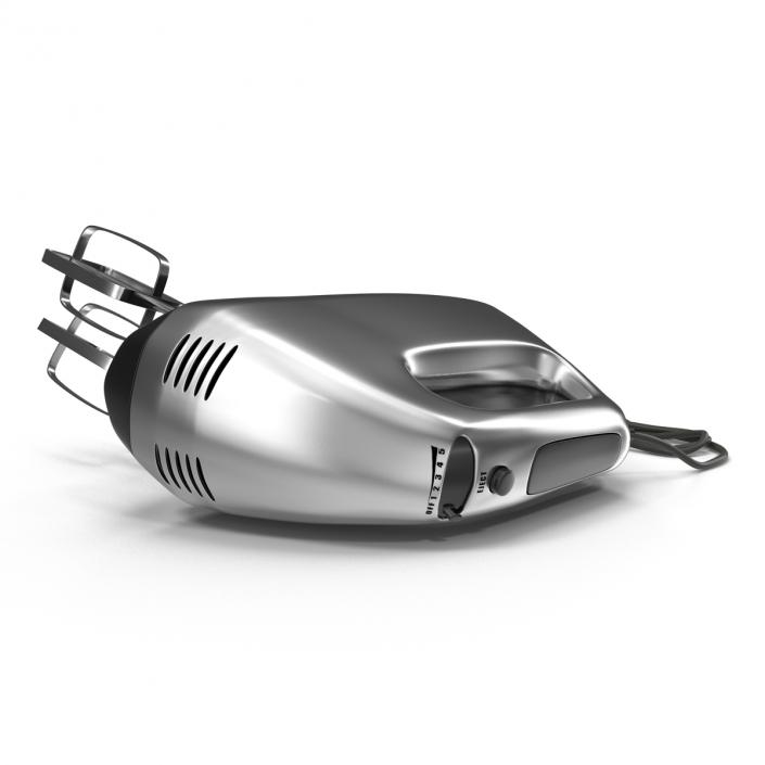 Hand Mixer Chrome 3D