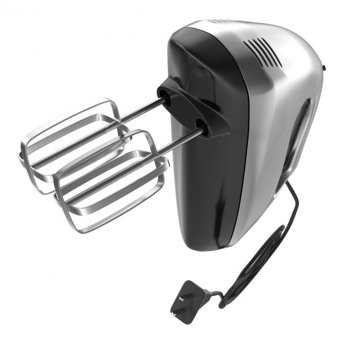 Hand Mixer Chrome 3D