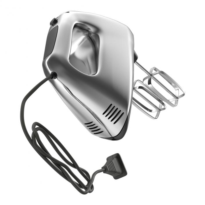 Hand Mixer Chrome 3D