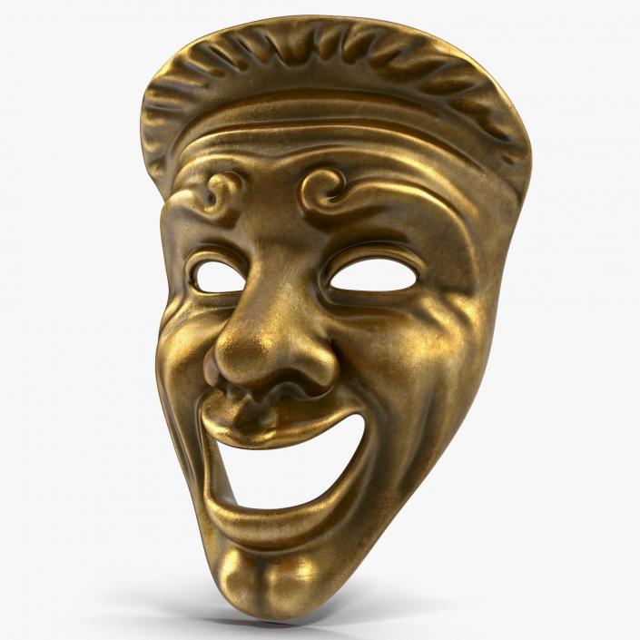 Theatre Comedy Mask 3D model