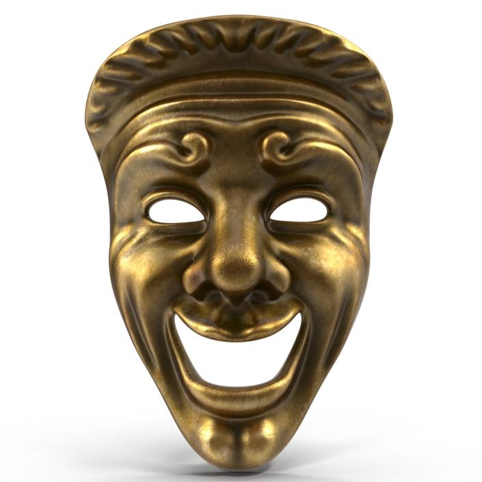 Theatre Comedy Mask 3D model