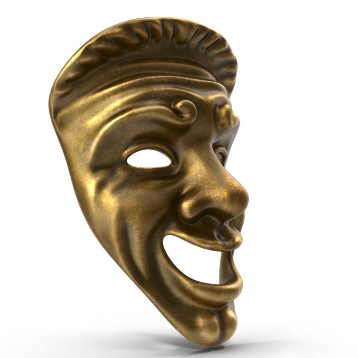 Theatre Comedy Mask 3D model