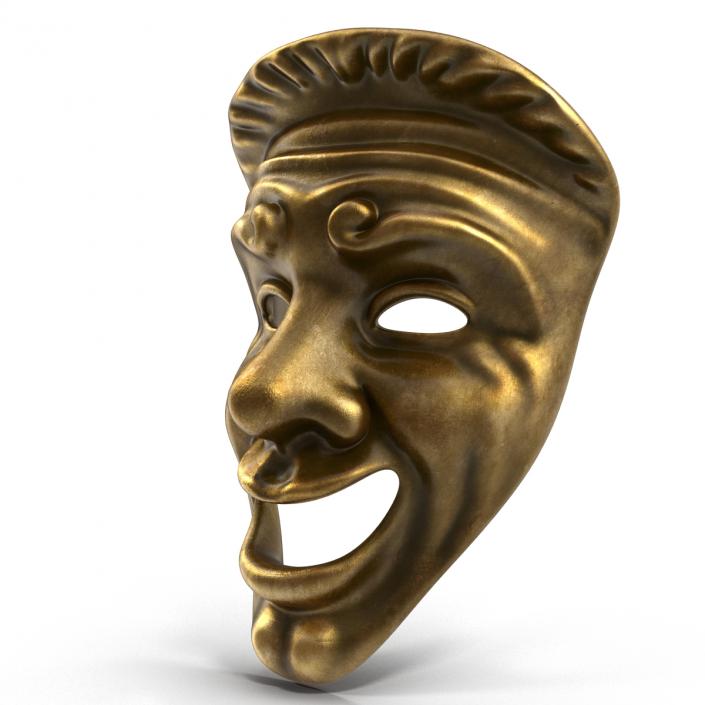 Theatre Comedy Mask 3D model