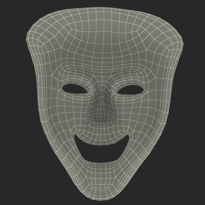 Theatre Comedy Mask 3D model