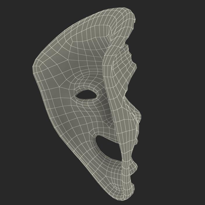 Theatre Comedy Mask 3D model