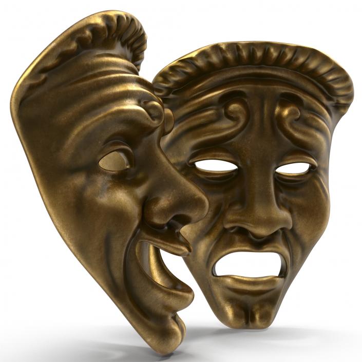 3D Theatre Masks model