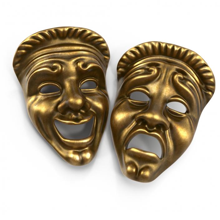 3D Theatre Masks model