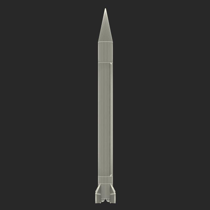 Ballistic Missile 3D Model Ghauri Pakistan 3D