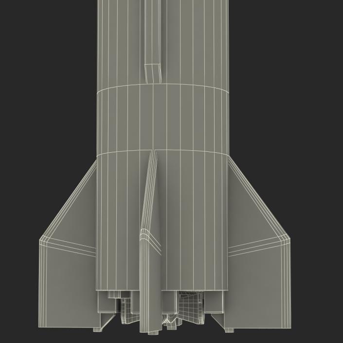 Ballistic Missile 3D Model Ghauri Pakistan 3D