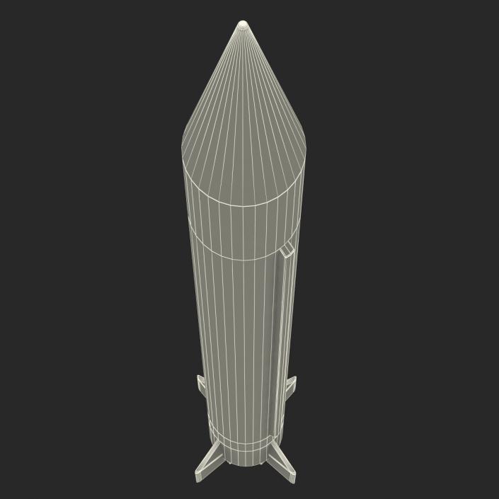 Ballistic Missile 3D Model Ghauri Pakistan 3D