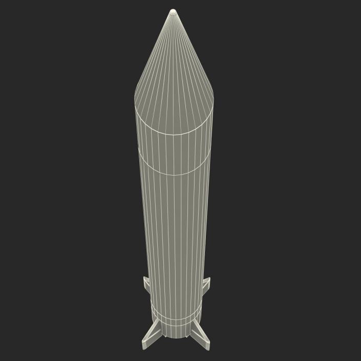 Ballistic Missile 3D Model Ghauri Pakistan 3D