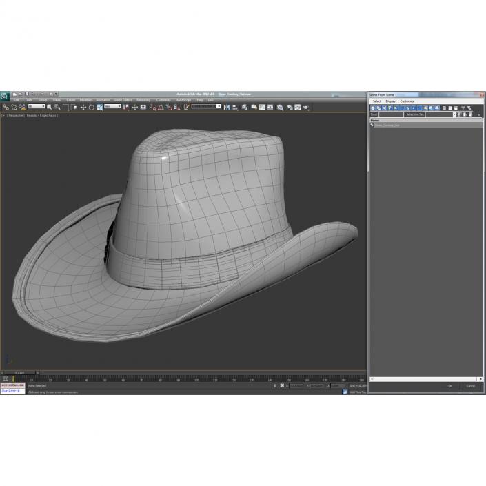 3D Straw Cowboy Hat