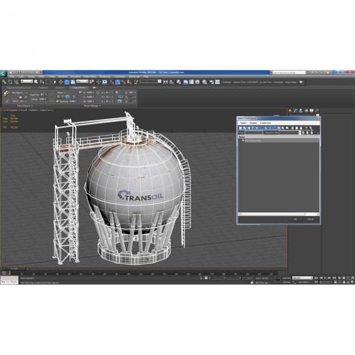 3D model Oil Storage Tank 3D Model