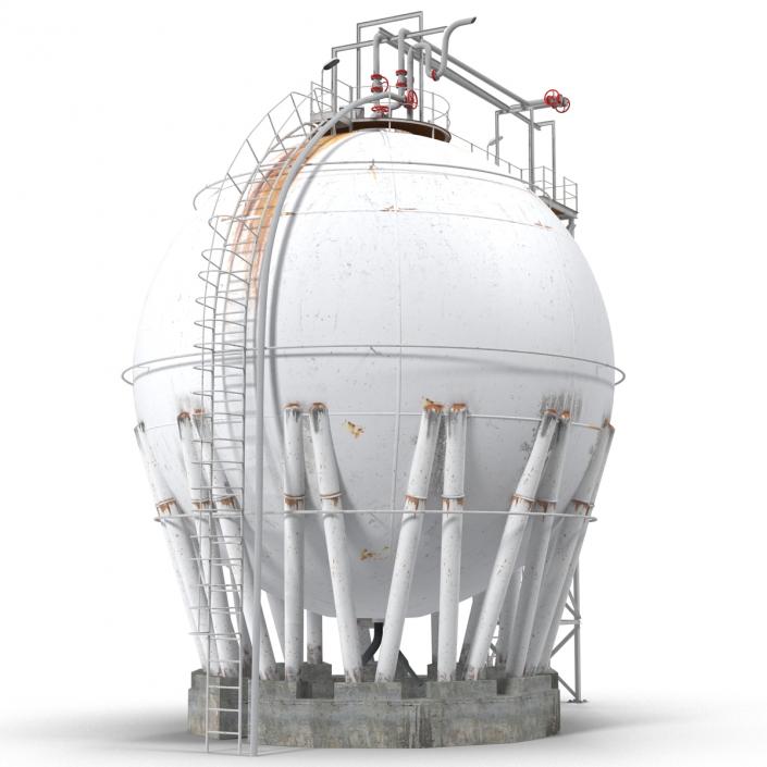 3D model Oil Storage Tank 3D Model