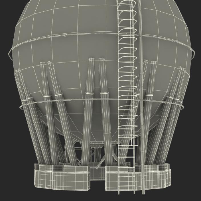 3D model Oil Storage Tank 3D Model