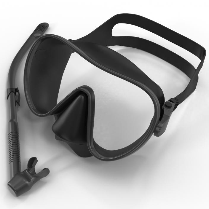 Scuba Mask and Snorkel 3D