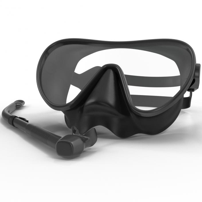 Scuba Mask and Snorkel 3D