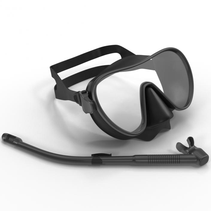 Scuba Mask and Snorkel 3D