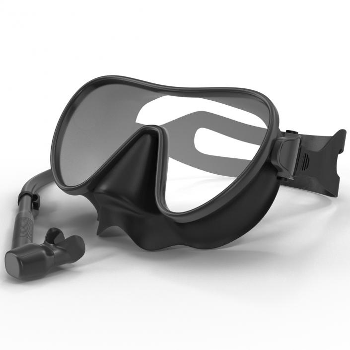 Scuba Mask and Snorkel 3D