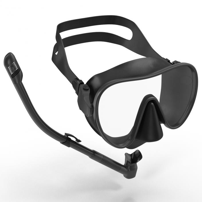 Scuba Mask and Snorkel 3D