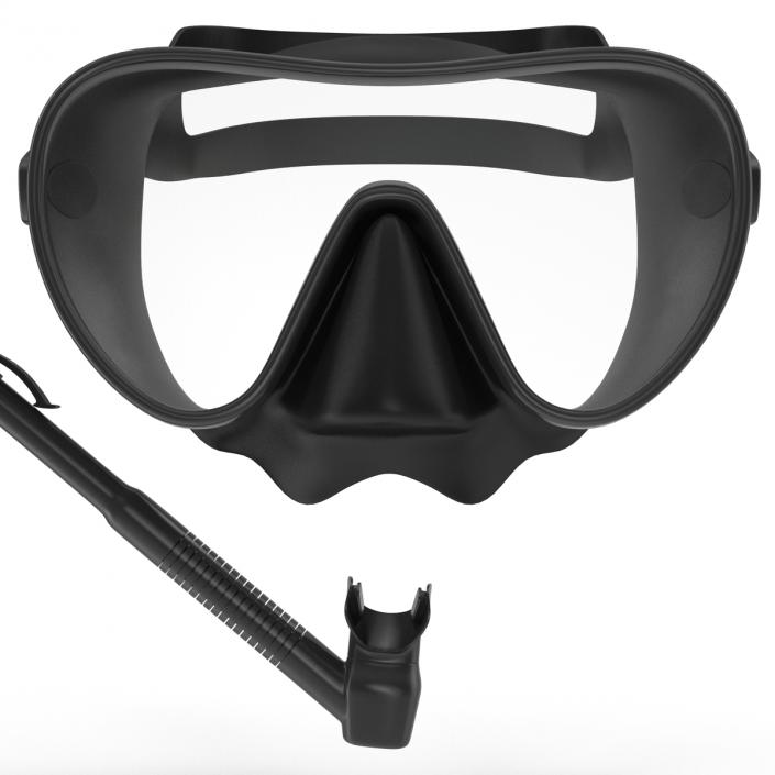 Scuba Mask and Snorkel 3D